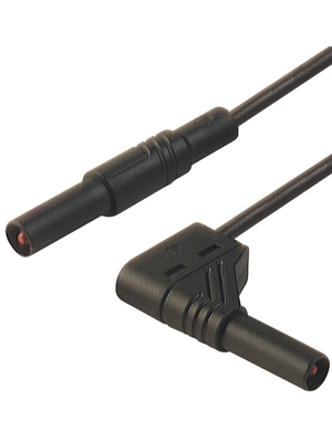 SKS Kontakttechnik - MLS WG 200/2,5 BLACK - Safety test lead ? 4 mm black 200 cm 2.5 mm2 CAT III, MLS WG 200/2,5 BLACK, SKS Kontakttechnik