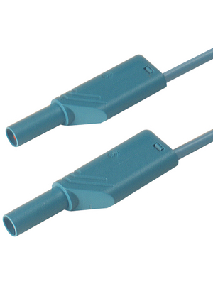 SKS Kontakttechnik - MLS WS 100/2,5 BLUE - Safety test lead ? 4 mm blue 100 cm 2.5 mm2 CAT II, MLS WS 100/2,5 BLUE, SKS Kontakttechnik