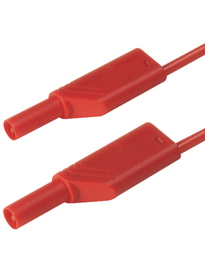 SKS Kontakttechnik - MLS WS 100/2,5 RED - Safety test lead ? 4 mm red 100 cm 2.5 mm2 CAT II, MLS WS 100/2,5 RED, SKS Kontakttechnik