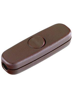 Inter Baer - 5055-009.01 - Cord in-line switch, 1-pole brown, 5055-009.01, inter B?R
