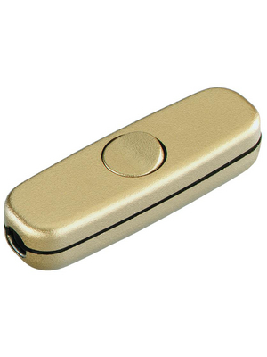 Inter Baer - 5055-010.01 - Cord in-line switch, 1-pole gold, 5055-010.01, inter B?R