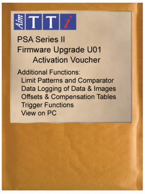Aim-TTi - PSA U01 - PSA Series II Features upgrade, PSA U01, Aim-TTi
