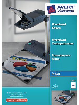 Avery Zweckform - 2502 - Overhead transparency, 2502, Avery Zweckform