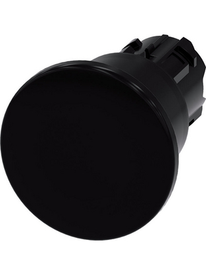 Siemens - 3SU1000-1BA10-0AA0 - SIRIUS ACT Mushroom Push-Button front element Plastic, black, 3SU1000-1BA10-0AA0, Siemens