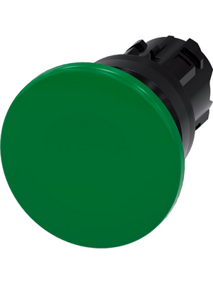 Siemens - 3SU1000-1BD40-0AA0 - SIRIUS ACT Mushroom Push-Button front element Plastic, green, 3SU1000-1BD40-0AA0, Siemens