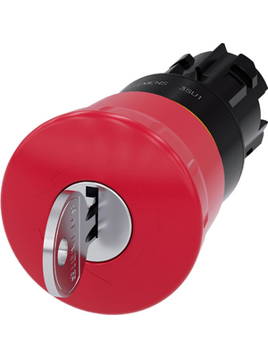 Siemens - 3SU1000-1HF20-0AA0 - SIRIUS ACT Mushroom Push-Button front element Plastic, red, 3SU1000-1HF20-0AA0, Siemens