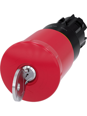 Siemens - 3SU1000-1HK20-0AA0 - SIRIUS ACT Mushroom Push-Button front element Plastic, red, 3SU1000-1HK20-0AA0, Siemens