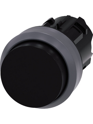 Siemens - 3SU1030-0BB10-0AA0 - SIRIUS ACT Push-Button front element Metal, matte, black, 3SU1030-0BB10-0AA0, Siemens