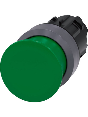 Siemens - 3SU1030-1AD40-0AA0 - SIRIUS ACT Mushroom Push-Button front element Metal, matte, green, 3SU1030-1AD40-0AA0, Siemens