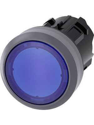 Siemens - 3SU1031-0AB50-0AA0 - SIRIUS ACT Illuminated Push-Button front element Metal, matte, blue, 3SU1031-0AB50-0AA0, Siemens