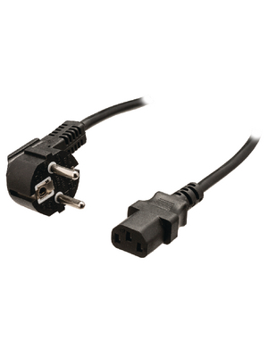 Koenig - KNE10000B20 - Power Cable Type F (CEE 7/4) IEC-320-C13 2.00 m, KNE10000B20, K?nig