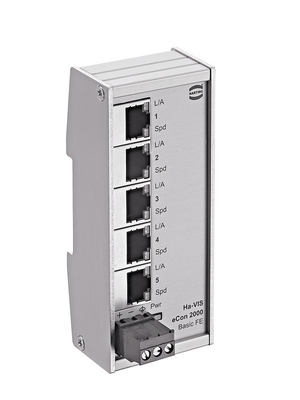 HARTING - ECON 2050B-A - Industrial Ethernet Switch 5x 10/100 RJ45, ECON 2050B-A, HARTING