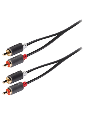 Koenig - KNA24200E50 - Audio cable 5.00 m anthracite, KNA24200E50, K?nig
