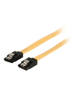 Valueline - VLCP73250Y05 - SATA cable 6 Gb/s 0.50 m yellow, VLCP73250Y05, Valueline