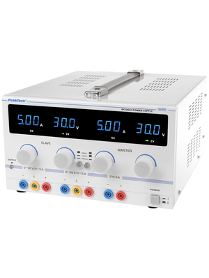PeakTech - PeakTech 6145 - Laboratory Power Supply 2 Ch. 30 VDC 5 A / 30 VDC 5 A, PeakTech 6145, PeakTech