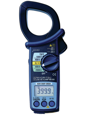 Kyoritsu - KEW 2003A +CAL - Current clamp meter, 2000 AAC, 2000 ADC, AVG, KEW 2003A +CAL, Kyoritsu