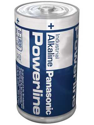 Panasonic Automotive & Industrial Systems - LR20AD/B POWERLINE - Primary battery 1.5 V LR20/D Pack of  85 pieces, LR20AD/B POWERLINE, Panasonic Automotive & Industrial Systems