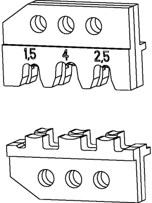 TE Connectivity - 539654-2 - Crimping dies, 539654-2, TE Connectivity