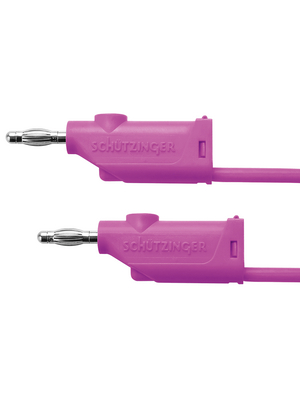 Schtzinger - MFK 20 / 2.5 / 50 / VI - Test lead ? 4 mm violet 50 cm 2.5 mm2 CAT I, MFK 20 / 2.5 / 50 / VI, Schtzinger