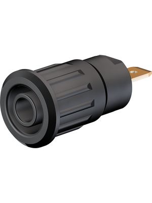 Staeubli Electrical Connectors - SEB4-F BLACK - Safety socket ? 4 mm black CAT III N/A, SEB4-F BLACK, St?ubli Electrical Connectors