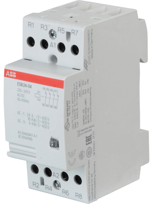 ABB - ESB24-04-230AC/DC - Contactor 230 V 4 NC Screw Terminal, ESB24-04-230AC/DC, ABB