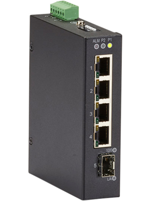 Black Box - LIG401A - Industrial Gigabit Ethernet Switch 4x 10/100/1000 RJ45 / 1x SFP, LIG401A, Black Box