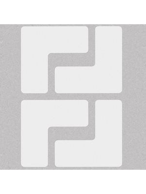 Brady - 104435 - Floor Corner Marks, L-shaped, 104435, Brady