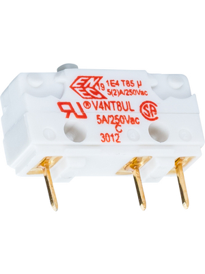 Burgess - V4NT8UL - Micro switch 5 AAC Plunger N/A 1 change-over (CO), V4NT8UL, Burgess