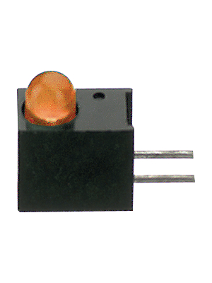 Dialight - 551-2507F - PCB LED 3 mm round orange standard, 551-2507F, Dialight