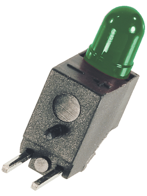 Elma - 09H0011-62 - PCB LED 3 mm round green low current, 09H0011-62, Elma