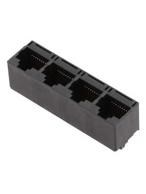 Encitech Connectors - RJJU-88-442-E1V-004 - Multiport Modular Jack 4-Port 8/8, RJJU-88-442-E1V-004, Encitech Connectors