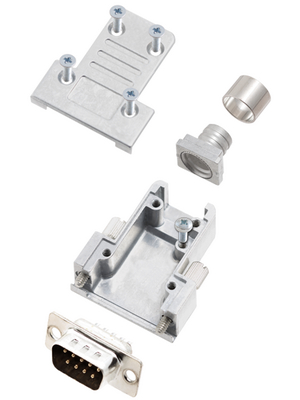 Encitech Connectors - DCRP09-DBP-CF65-CS80-K - D-Sub plug kit 9P, DCRP09-DBP-CF65-CS80-K, Encitech Connectors