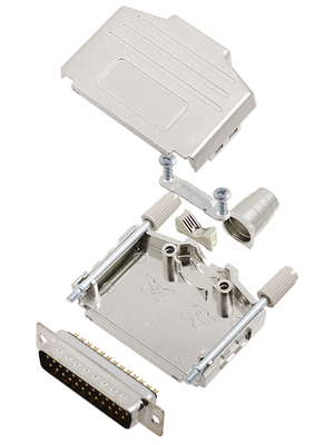 Encitech Connectors - DPPK25-M-DMP-K - D-Sub plug kit 25P, DPPK25-M-DMP-K, Encitech Connectors