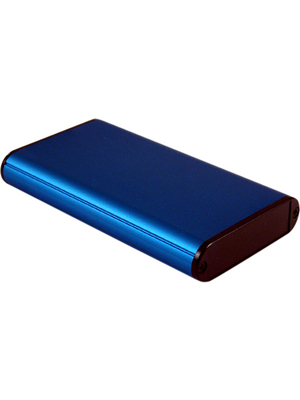 Hammond - 1455B1202BU - Metal enclosure, blue, 71.7 x 120 x 19 mm, Aluminium, 1455B1202BU, Hammond