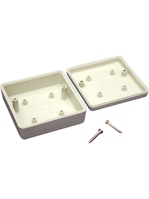 Hammond - 1593JGY - Plastic enclosure 66 x 66 x 28 mm grey ABS N/A, 1593JGY, Hammond