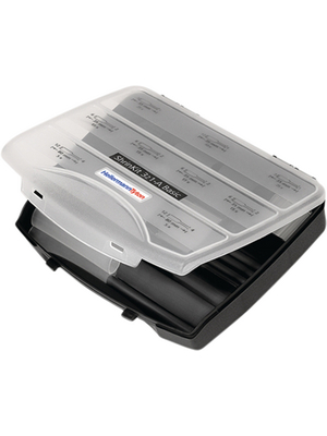 HellermannTyton - SHRINKIT 321-A BASIC PO-X BK/CL - Heat-shrink tubing, Kit Polyolefin, cross-linked (POX) 3:1 -55...+110 C - 380-03004, SHRINKIT 321-A BASIC PO-X BK/CL, HellermannTyton