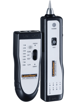 Laserliner - LAN CABLECHECKER - LAN Tester RJ11 / RJ45 / BNC / COAX / F, LAN CABLECHECKER, Laserliner