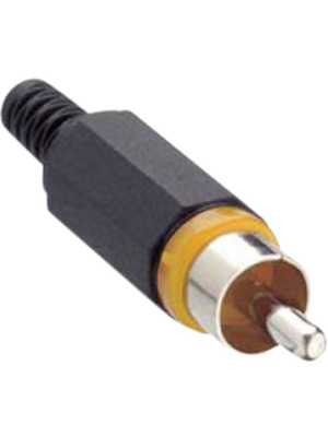 Lumberg Connect GmbH - XSTO 1 GELB - RCA plug black yellow, XSTO 1 GELB, Lumberg Connect GmbH