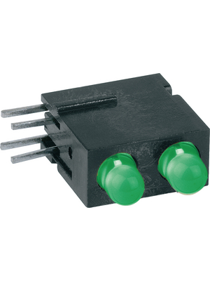 Mentor - 1801.8833 - PCB LED 3 mm round green/green low current, 1801.8833, Mentor