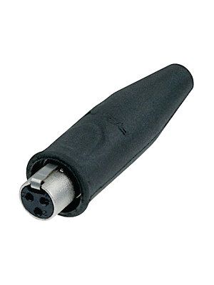 Rean - RT3FC-B-W - Mini XLR, Cable socket 3 N/A Soldering Connection black, RT3FC-B-W, Rean