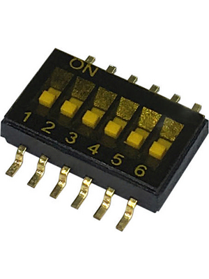 RND Components - RND 210-00185 - DIP switch 6P, RND 210-00185, RND Components