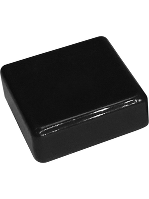 RND Components - RND 210-00235 - Cap black Square 12x12x4.0 mm, RND 210-00235, RND Components