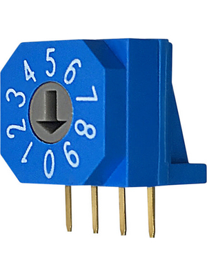 RND Components - RND 210-00125 - PCB coding switch BCD 4+1, RND 210-00125, RND Components