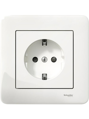 Schneider Electric - DERAY-HANDY-BOX 1/8" BLUE - Socket, Flush mounted 87 x 87 x 28 mm 16 A 2P + E With Shutters white, DERAY-HANDY-BOX 1/8" BLUE, Schneider Electric