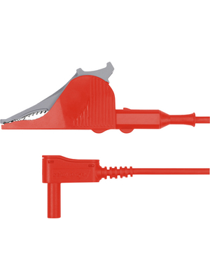 Schtzinger - MSWSAK 7418 / 2.5 / 150 / RT - Safety Test Lead, Crocodile clip red 150 cm, MSWSAK 7418 / 2.5 / 150 / RT, Schtzinger