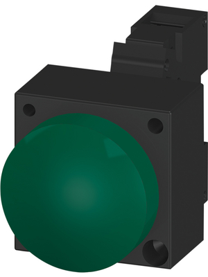 Siemens - 3SB3248-6AA40 - Indicator with LED, Plastic, green, 3SB3248-6AA40, Siemens