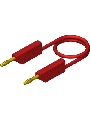 SKS Kontakttechnik - MLN 50/2,5 Au red - Test lead ? 4 mm red 50 cm 2.5 mm2 CAT I, MLN 50/2,5 Au red, SKS Kontakttechnik