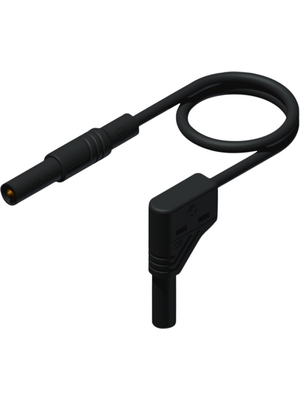 SKS Kontakttechnik - MLS SIL WG 50/1 black - Test lead ? 4 mm black 50 cm 1 mm2 CAT III, MLS SIL WG 50/1 black, SKS Kontakttechnik