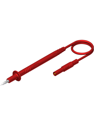 SKS Kontakttechnik - PL 2600 SIL S red - Test probe lead ? 4 mm safety plug 100 cm red Silicone, PL 2600 SIL S red, SKS Kontakttechnik