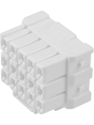 TE Connectivity - 1-1971876-7 - Male Housing Pitch6 mm Poles 3 x 5 Multi row / Free hanging/cable mount Power Triple Lock, 1-1971876-7, TE Connectivity